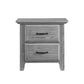 Oxford Baby Willowbrook 2-Drawer Nightstand | Graphite Gray