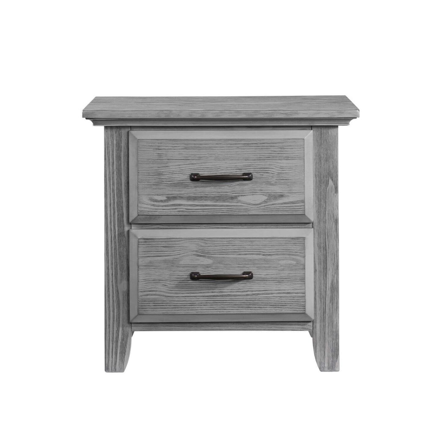 Oxford Baby Willowbrook 2-Drawer Nightstand | Graphite Gray