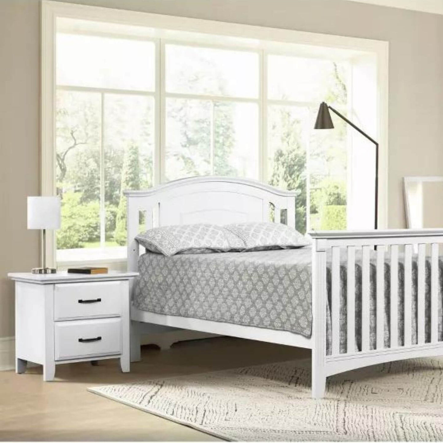 Oxford Baby Willowbrook 2-Drawer Nightstand | White