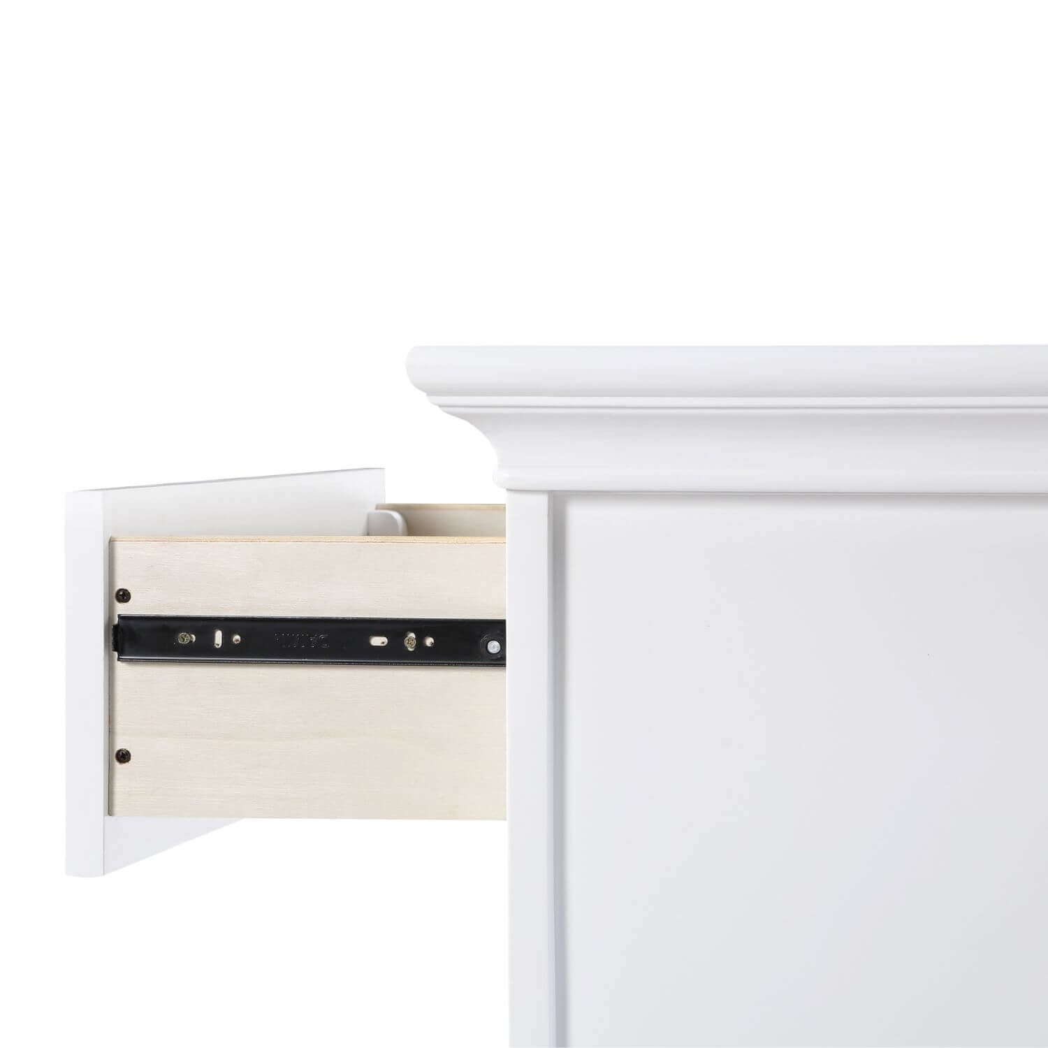 Detail of Winchester 5 Drawer Chest White