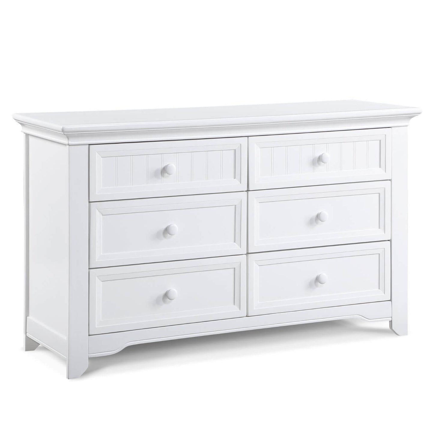 Winchester 6 Drawer Double Dresser White