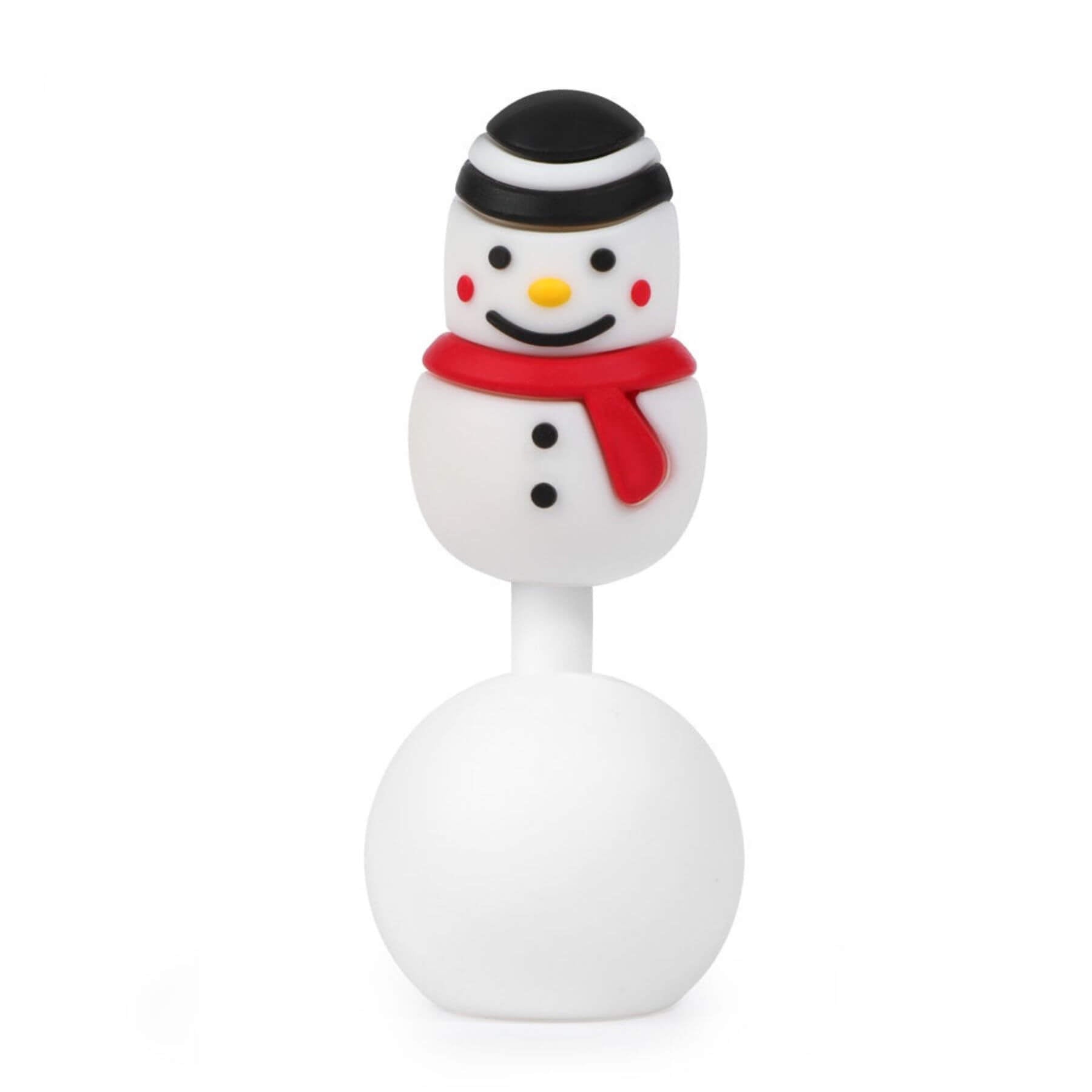 Haakaa Winter Holiday Silicone Breast Pump Stopper - Snowman