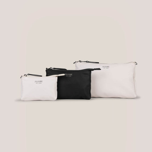 Witney Carson 3-piece Pouch Set - Cloud & Black