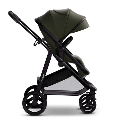 Side View of Mompush Wiz 2-in-1 Convertible Baby Stroller Forest
