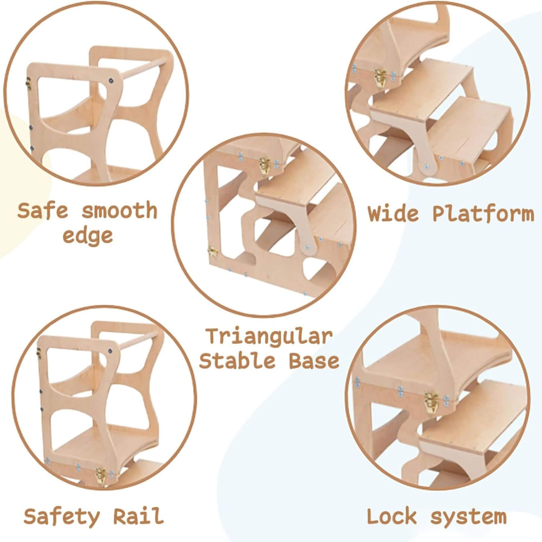 Details of Woodandhearts Transformable Step Stool for Kids