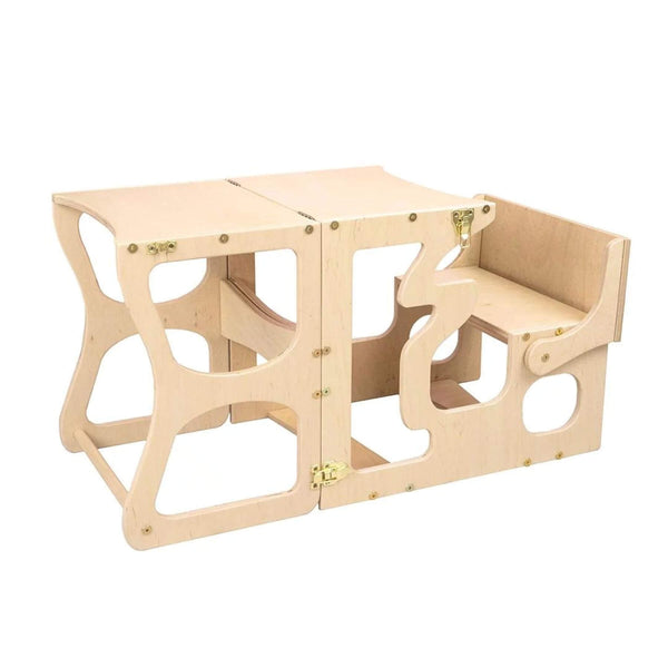 Woodandhearts Transformable Step Stool for Kids