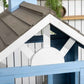 Detail of Outsunny Wooden Playhouse for Kids Blue