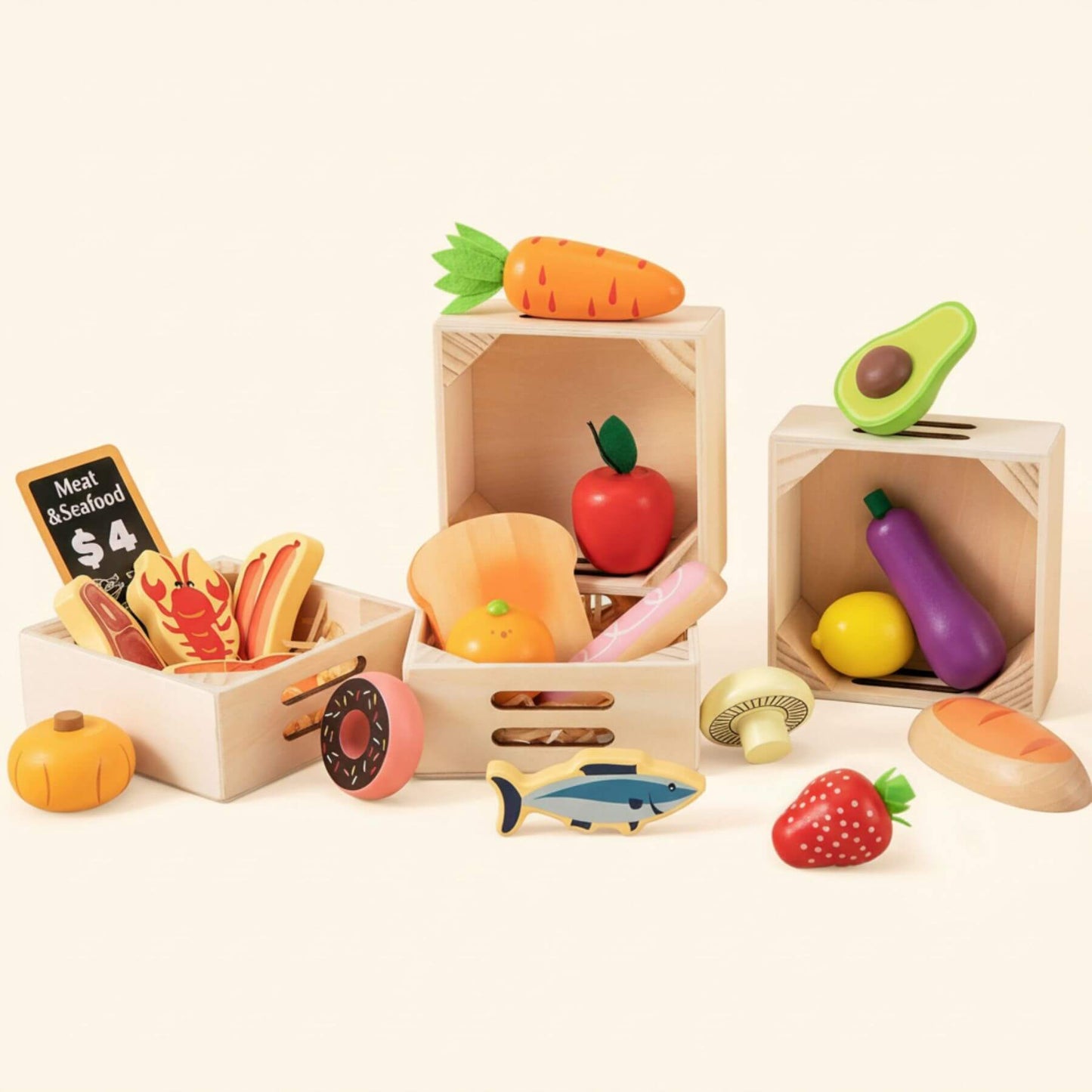 Tiny Land® Wooden Play Food