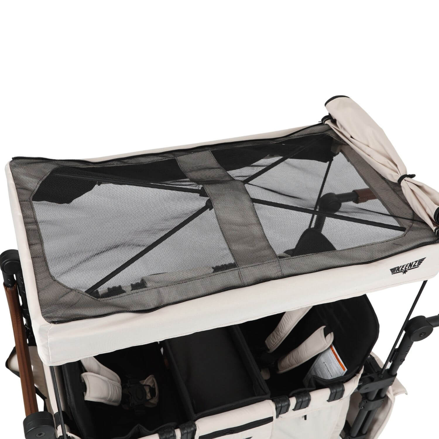 Mesh of Keenz XC - Luxury Comfort Stroller Wagon 2 Passenger Cream