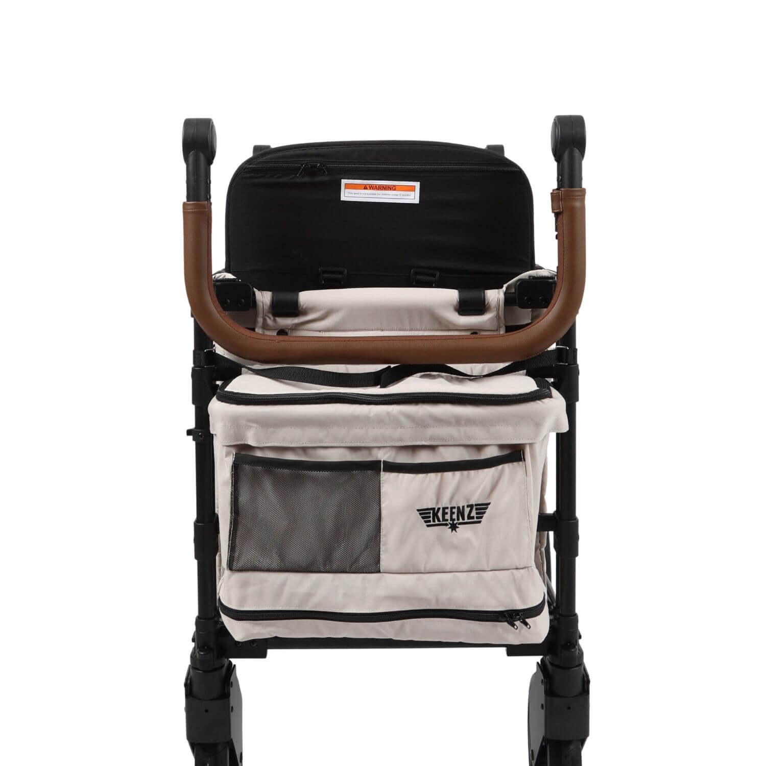 Folded Keenz XC - Luxury Comfort Stroller Wagon 2 Passenger Cream