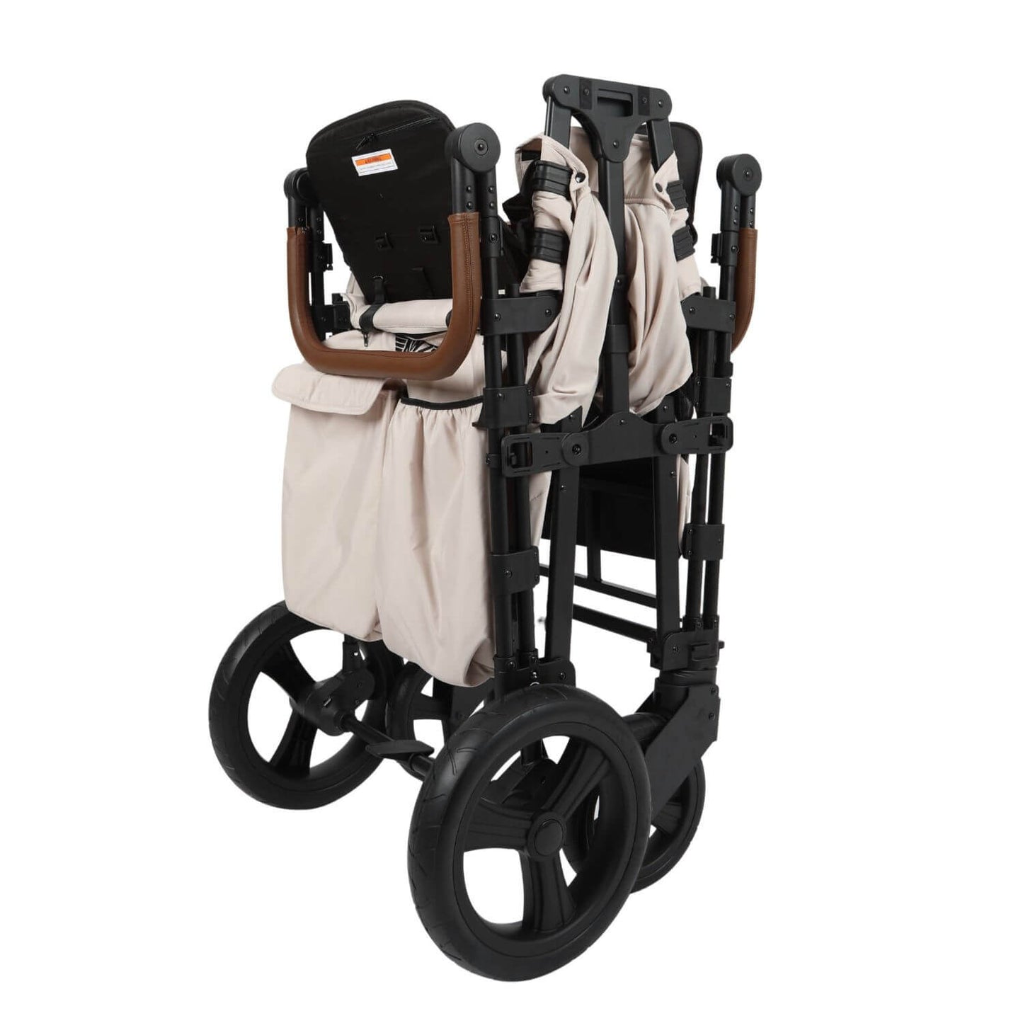 Folded Keenz XC - Luxury Comfort Stroller Wagon 2 Passenger Cream