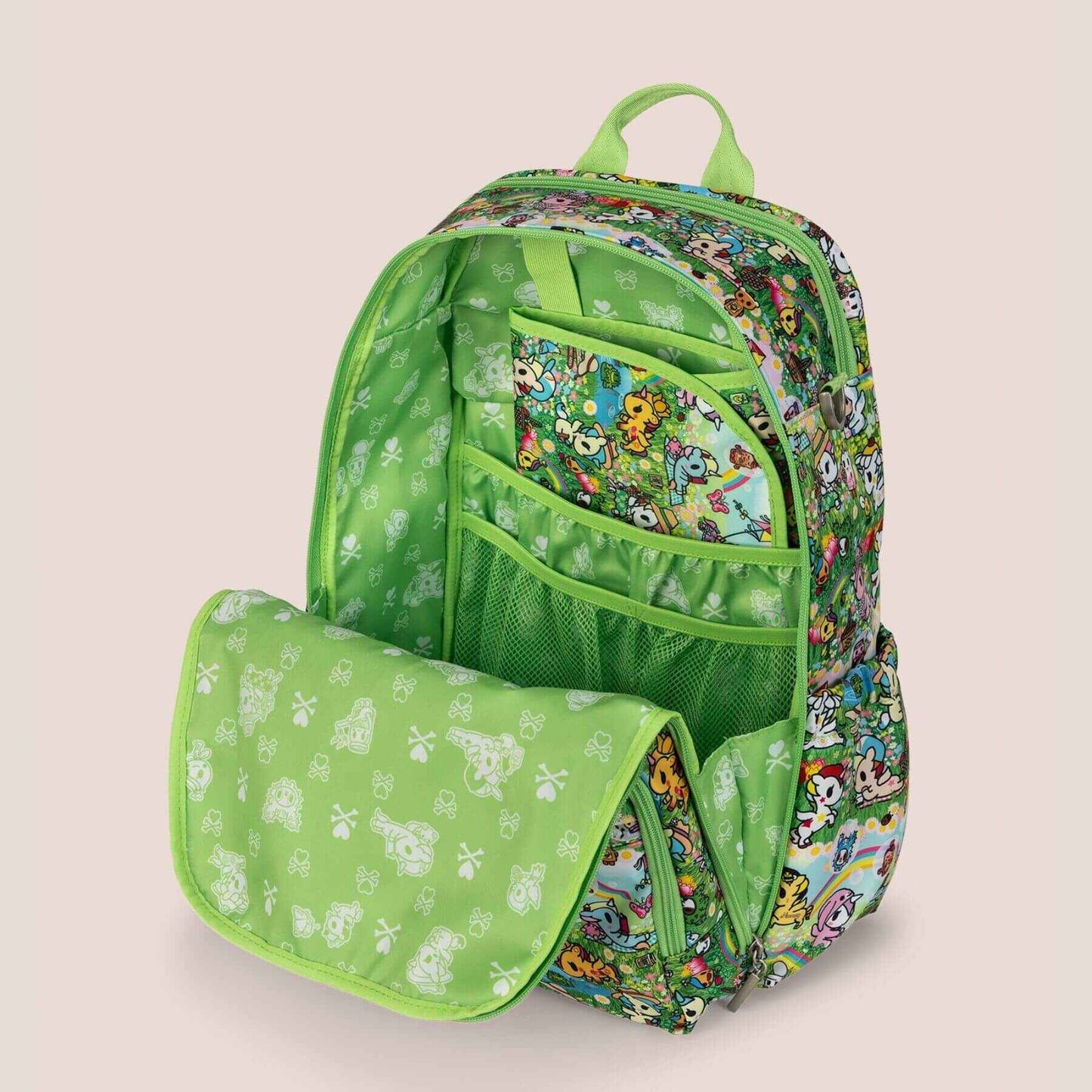 tokidoki Zealous Diaper Bag Backpack - Meadow Blooms