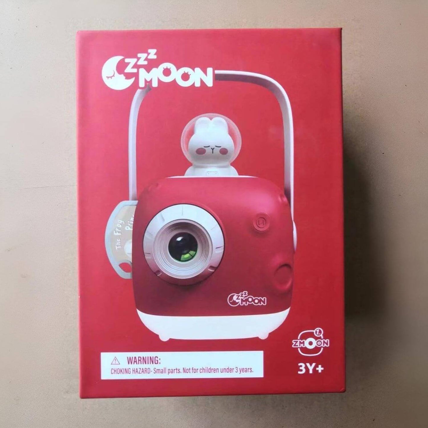 Front Side Package of ZzzMoon Kids Storyboard Projector Red